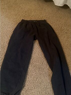 Brandy Melville Charcoal Gray Fleece-Lined Sweatpants